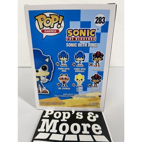 Funko Pop! Sonic The Hedgehog: Sonic With Ring 283 Vinyl Figure Brand New - Picture 4 of 7